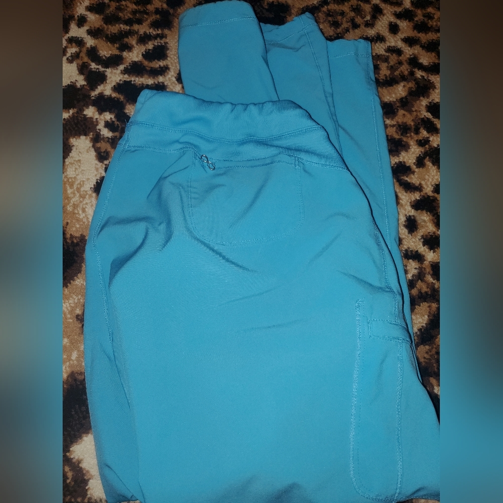 2xl Cherokee Infinity Teal Scrub Pants